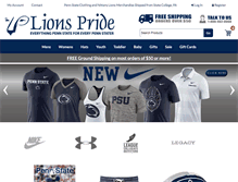 Tablet Screenshot of lions-pride.com